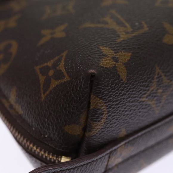 LOUIS VUITTON Monogram Trousse Demi Ronde Cosmetic Pouch M47520 LV Auth 76034 - Picture 7 of 16